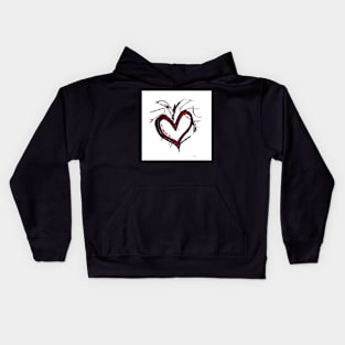 Heart Within a Heart Kids Hoodie